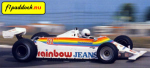 Williams FW07B Ford Cosworth для сезона 1980 года