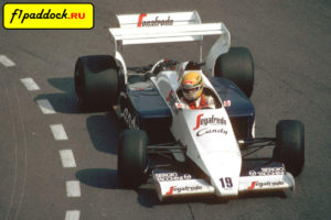 Toleman TG184 Hart для сезона 1984 года