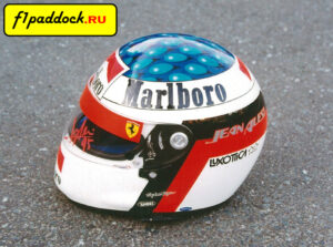 Шлем Жана Алези для сезона 1995 года (команда Ferrari)