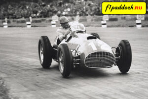 1951 год. Хосе-Фройлан Гонзалес за рулём Ferrari 375 (Гран-При Великобритании)