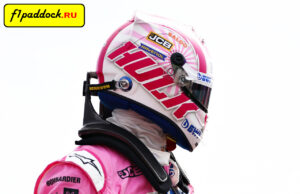 Шлем Нико Хюлькенберга для сезона 2020 года (команда Racing Point)