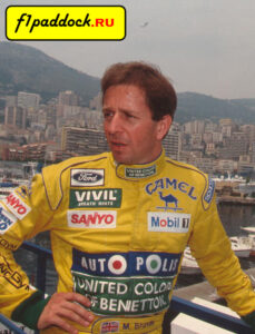 1992 год. Мартин Брандл - пилот команды Benetton