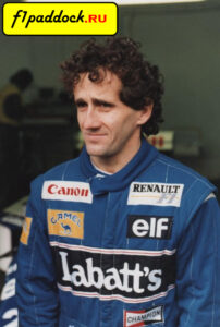 1993 год. Ален Прост - пилот команды Williams