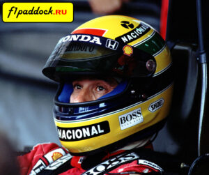 Шлем Айртона Сенны для сезона 1992 года (команда McLaren)