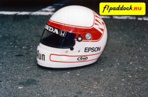 Шлем Сатору Накаджимы для сезона 1991 года (команда Tyrrell)