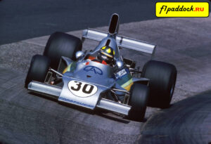 1975 год. Вилсон Фиттипальди представляет команду Copersucar Fittipaldi, пилотируя Copersucar FD03 Ford Cosworth (Гран-При Германии)