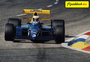 1989 год. Джонатан Палмер за рулём Tyrrell 018 Ford Cosworth (Гран-При Франции)