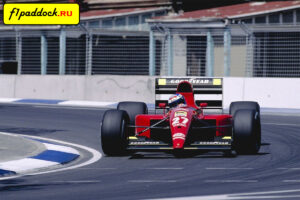 1991 год. Джанни Морбиделли за рулём Ferrari F1-91B (Гран-При Австралии)