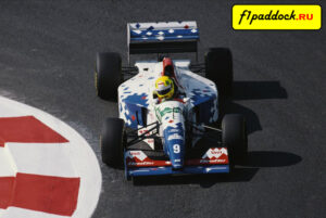 1994 год. Кристиан Фиттипальди за рулём Footwork FA15 Ford Cosworth (Гран-При Франции)