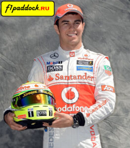 2013 год. Серхио Перес - пилот команды McLaren