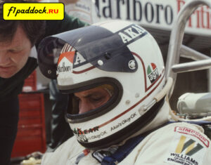 Шлем Алана Джонса для сезона 1980 года (команда Williams)