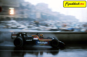 1984 год. Штефан Беллоф за рулём Tyrrell 012 Ford Cosworth в Гран-При Монако