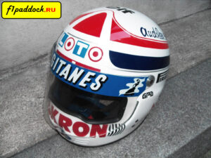 Шлем Филиппа Альо для сезона 1986 года (команда Ligier)