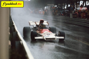 1972 год. Жан-Пьер Бельтуаз за рулём BRM P160B в Гран-При Монако