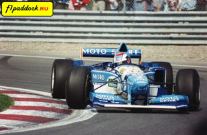 1995 год. Джонни Херберт за рулём Benetton B195 Renault в Гран-При Канады