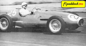 1953 год. Феличе Бонетто за рулём Maserati A6GCM в Гран-При Великобритании
