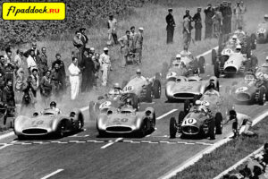 1954 год. Пилоты перед стартом Гран-При Франции