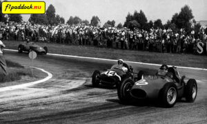 1958 год. Майк Хоторн (20), Стирлинг Мосс (14) и Жан Бера (4) в Гран-При Аргентины