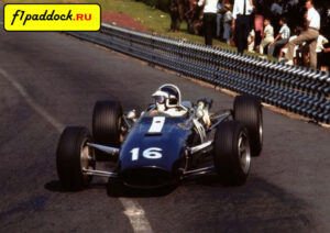 1966 год. Боб Бондурант представляет команду Anglo American Racers, пилотируя Eagle T1G Gurney-Weslake в Гран-При Мексики