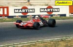 1970 год. Брайан Редман представляет команду Frank Williams, пилотируя De Tomaso 505 Ford Cosworth в дни проведения Гран-При Германии