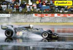 1976 год. Гуннар Нильссон за рулём Lotus 77 Ford Cosworth в Гран-При Японии